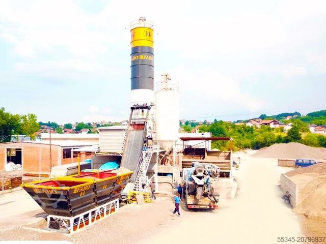 Stationary concrete mixing plant FABO Concrete Mixing Plant 60 m3 Concrete Mixing Plant