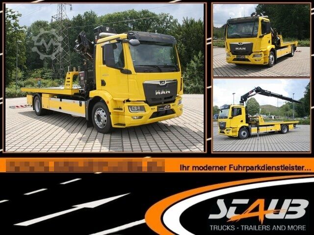 Abschleppwagen MAN TGM 18290 Bergefahrzeug mit HIAB Ladekran