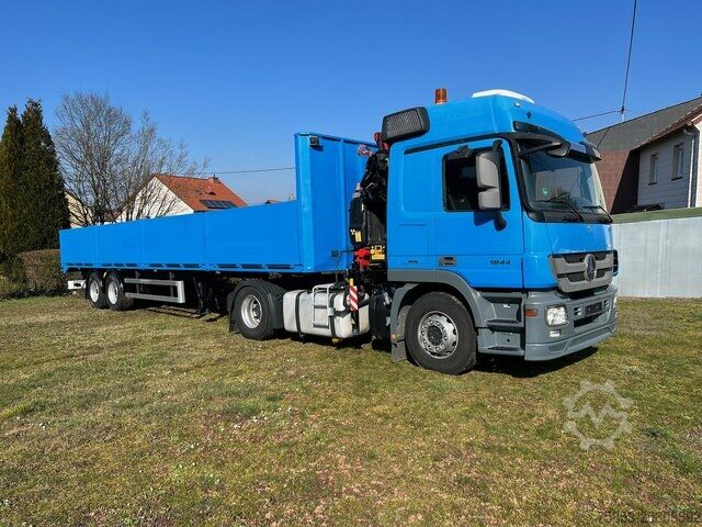 Sattelzugmaschine Mercedes-Benz Actros 1844 Fassi Kran & Auflieger -1499€ mtl.