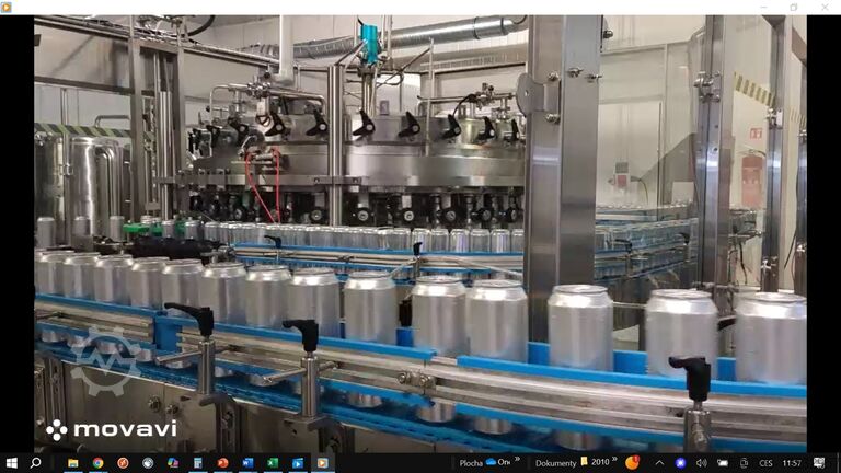 Beverage processing machine Canning line for beer 10000 cph 