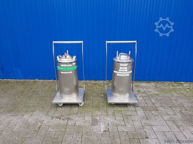 40L stainless steel pressure vessel / tank De Jong Gorredijk 