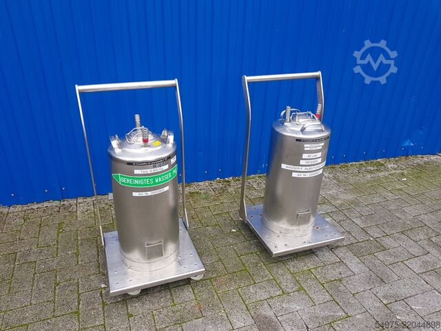40L stainless steel pressure vessel / tank De Jong Gorredijk 