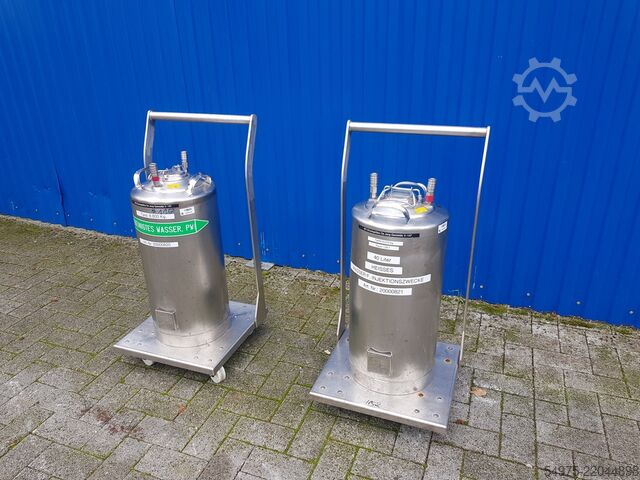 40L stainless steel pressure vessel / tank De Jong Gorredijk 