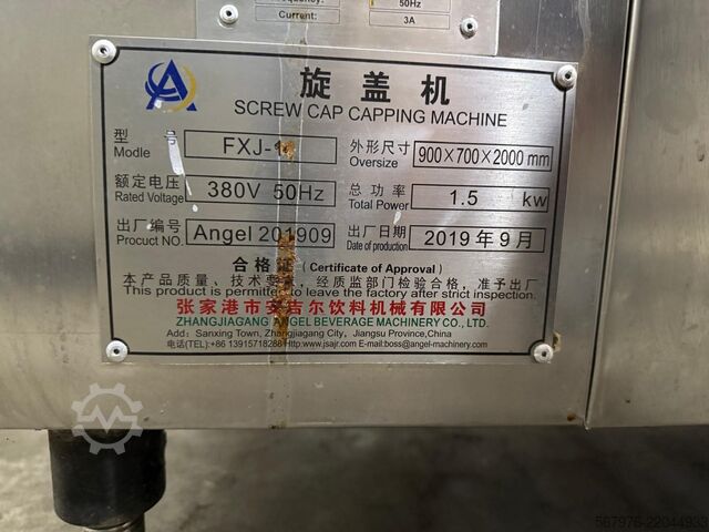 Beverage production machine Zhangjiagang Beverage Machinery Co. Ltd FXJ-1 Single-Head Screw Capper