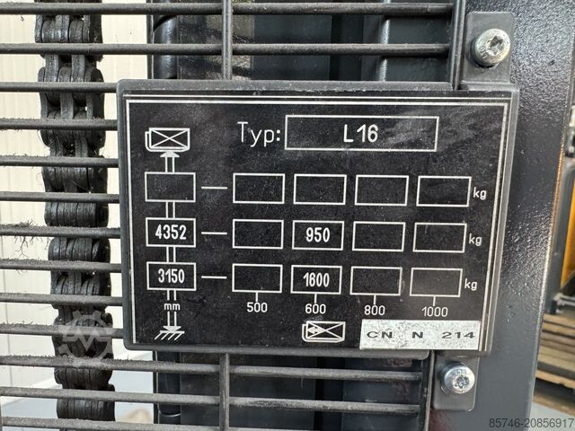 L 16 * DEMO !! Atex Proplan EX 3G / Zone 2 * Triplex FFL !! NEUE Batterie !! LINDE L 16 * DEMO !! Atex Proplan EX 3G / Zone 2 * Triplex FFL !! NEW battery !!