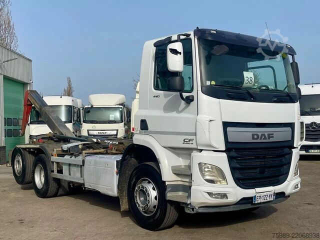 Hook arm system DAF CF 440 Euro 6, 6x2 , Hook, Moving axel, Lift axel