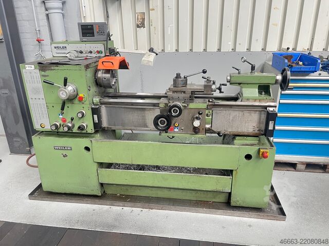 Leadscrew/feedscrew lathe with digital readout Weiler Commodor