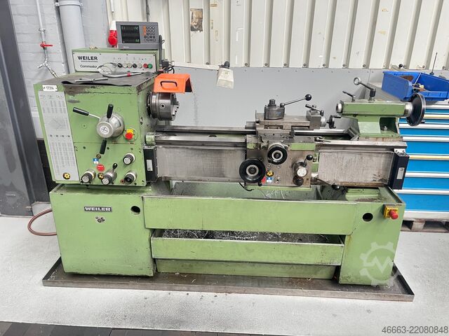 Leadscrew/feedscrew lathe with digital readout Weiler Commodor