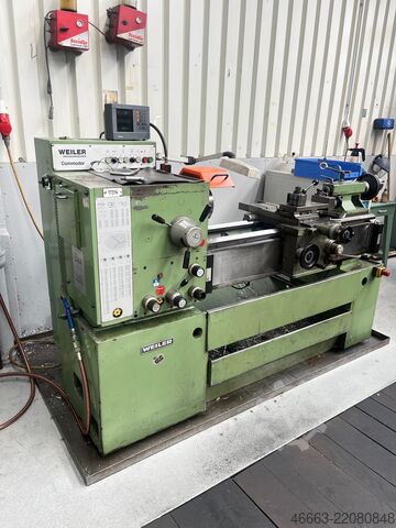 Leadscrew/feedscrew lathe with digital readout Weiler Commodor