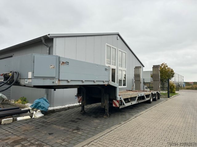 Low loader semitrailer MEUSBURGER MTS-2 Tieflader RADMULDEN