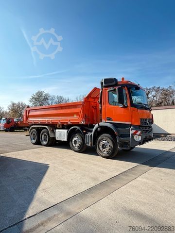 Three-sided tipper truck MERCEDES-BENZ Arocs 4142 8x4 MEILLER Kipper Bordmatik