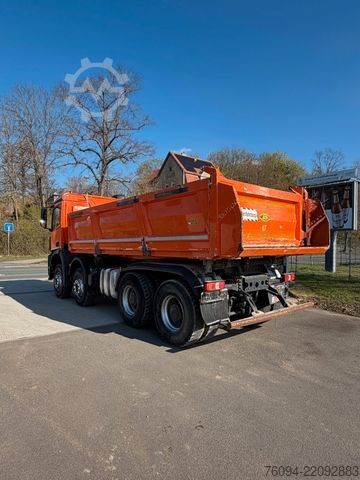 Three-sided tipper truck MERCEDES-BENZ Arocs 4142 8x4 MEILLER Kipper Bordmatik
