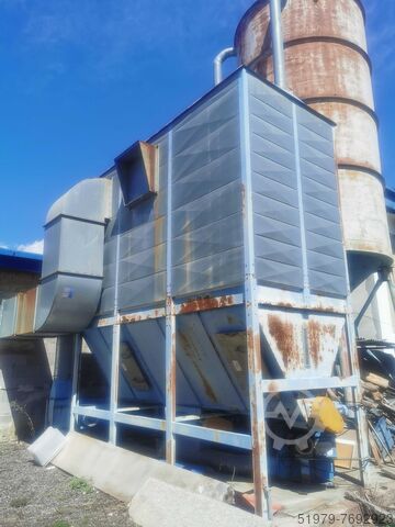 Central aspiration 2 ventilators + silo ELBH 21.000 m3/hr. + silo