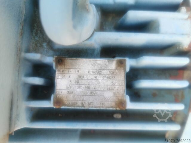 Central aspiration 2 ventilators + silo ELBH 21.000 m3/hr. + silo