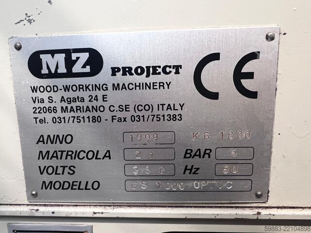Band saw MZ PROJECT CS 1000 Optic