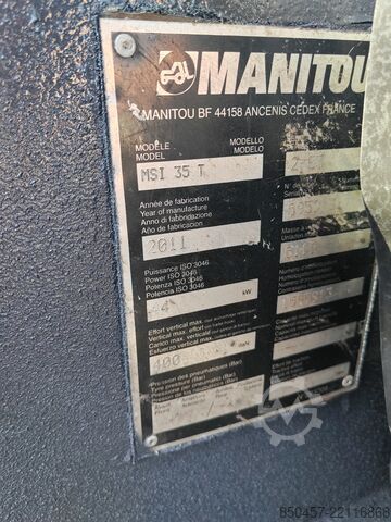 Rough Terrain Forklifts Manitou MSI 35 new tires