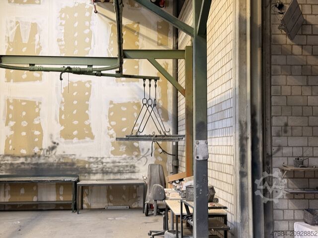 Paint mist extraction system/suspension track  