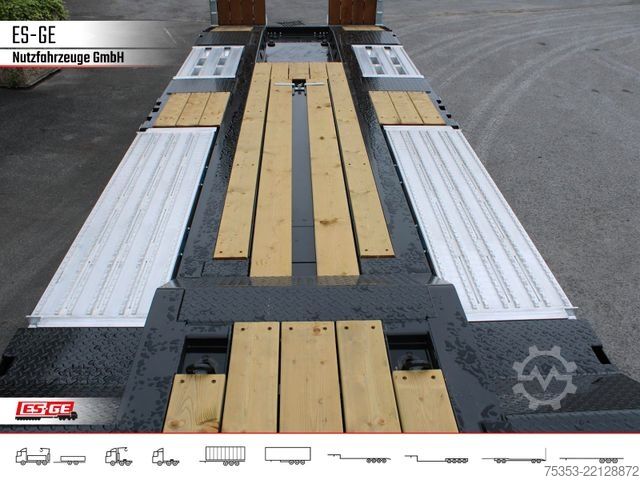 Low loader trailer SCHWARZMÜLLER Tieflader mit gekröpftem Plateau