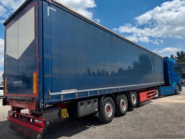 Open semitrailer with tarp SCHWARZMÜLLER 3-Achs-Ultralight Schiebeplane