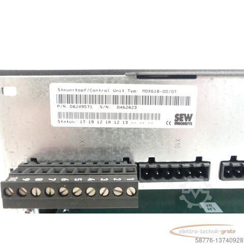 Component SEW Eurodrive MDX61B0015-5A3-4-00 MOVIDRIVE Umrichter SN:01.7166473401
