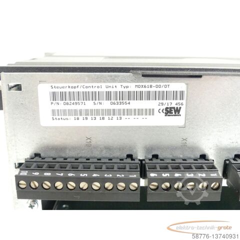 Component SEW Eurodrive MDX61B0015-5A3-4-00 MOVIDRIVE Umrichter SN:0633554