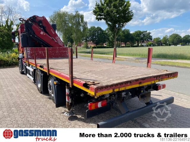 LKW mit Pritsche (offen) Mercedes-Benz Antos 2543 L 6x2, Liftachse, Kran Fassi