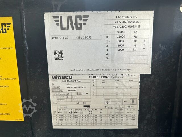 Container transportation LAG N/A 20FT/30FT ADR Chassis / BPW DRUM / ADR (EXI...
