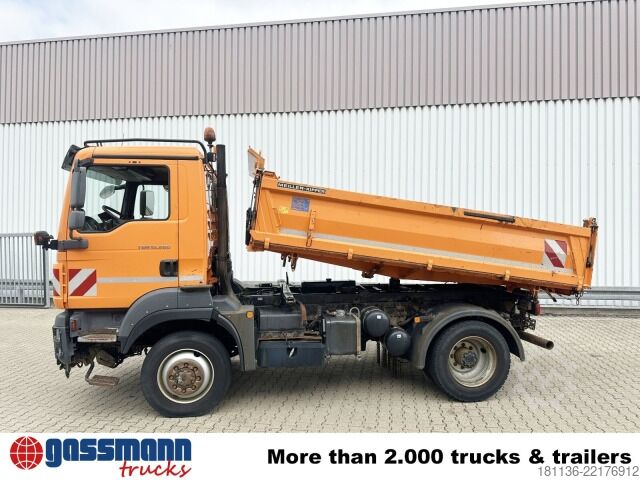 Tipper truck MAN TGM 15.290 4X4 BL, Winterdienstausstattung