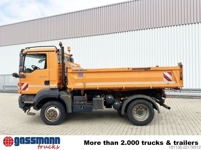 Tipper truck MAN TGM 15.290 4X4 BL, Winterdienstausstattung