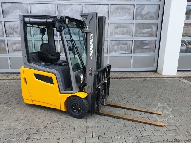Front loader forklift JUNGHEINRICH EFG 215 / Triplex: 4.25m! / SS / nur 1.368h!