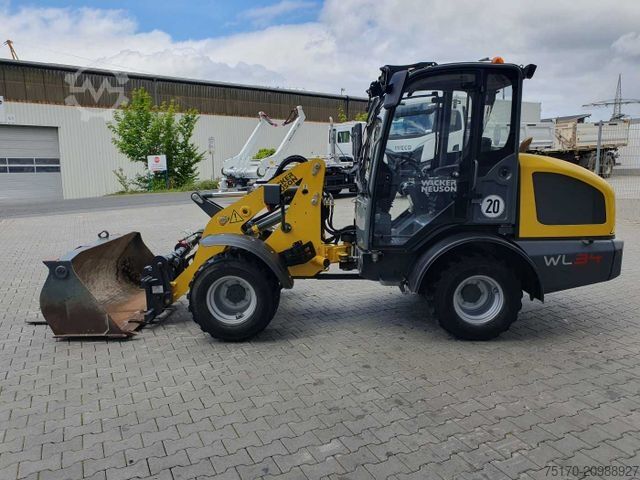Wheel loader WACKER WL34 (RL40) / Schaufel + Gabel / nur 743h / 62PS