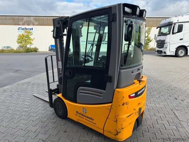 Front loader forklift JUNGHEINRICH EFG 215 / Triplex: 4.25m! / SS / nur 716h!