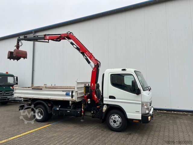 Dreiseitenkipper FUSO 7 C 15 Kipper Meiller Kran Fassi Klima