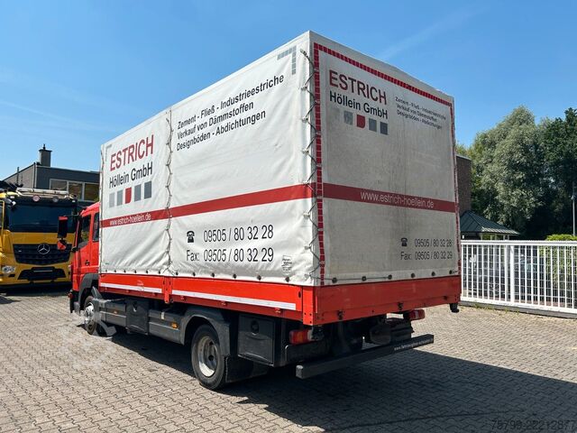 Transporter mit Pritsche & Plane MERCEDES-BENZ 818 Atego Pritsche + Plane mit Schlafkabine 4x2
