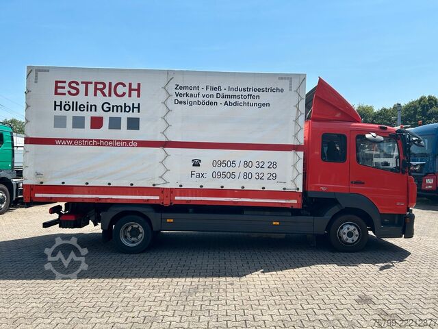 Transporter mit Pritsche & Plane MERCEDES-BENZ 818 Atego Pritsche + Plane mit Schlafkabine 4x2