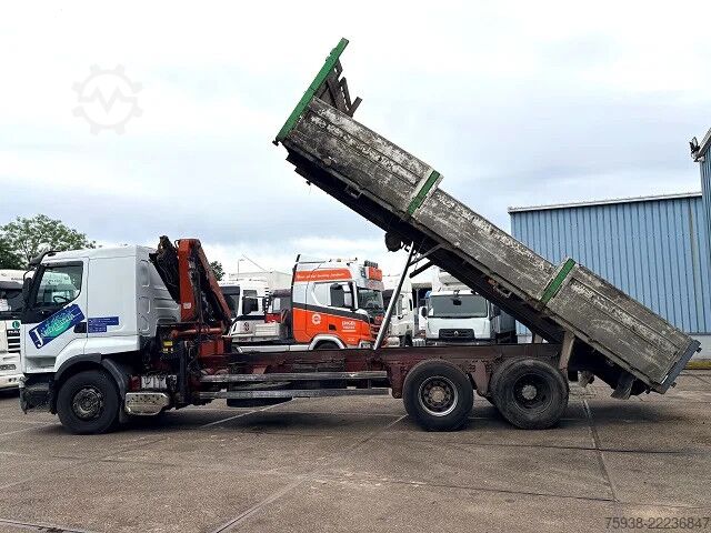Tipper with crane Renault Premium 385 .26G 6x2 PALFINGER / KIPPER (MECHAN...