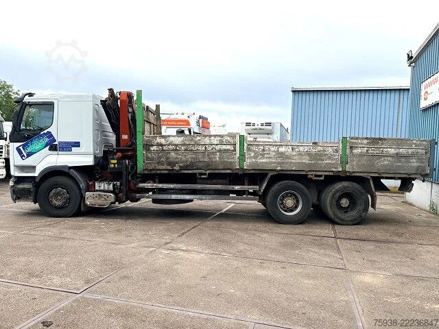 Tipper with crane Renault Premium 385 .26G 6x2 PALFINGER / KIPPER (MECHAN...