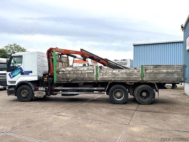 Tipper with crane Renault Premium 385 .26G 6x2 PALFINGER / KIPPER (MECHAN...