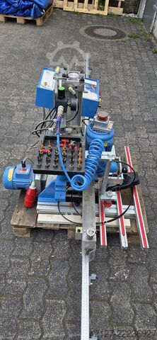 Fitting drilling machine with horizontal drive. Hettich Blue Max 19 - FS