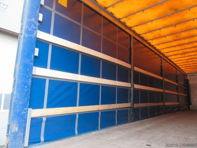 Open semitrailer with tarp SCHMITZ CARGOBULL Mega verbreiterbar auskurbelbar NEUE PLANE