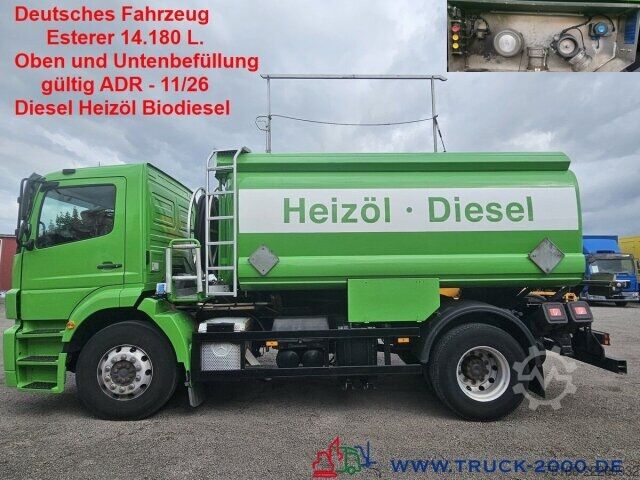 Tanker truck Mercedes-Benz 1828 Esterer 14180L Diesel/Heizöl Oben/Unten ADR
