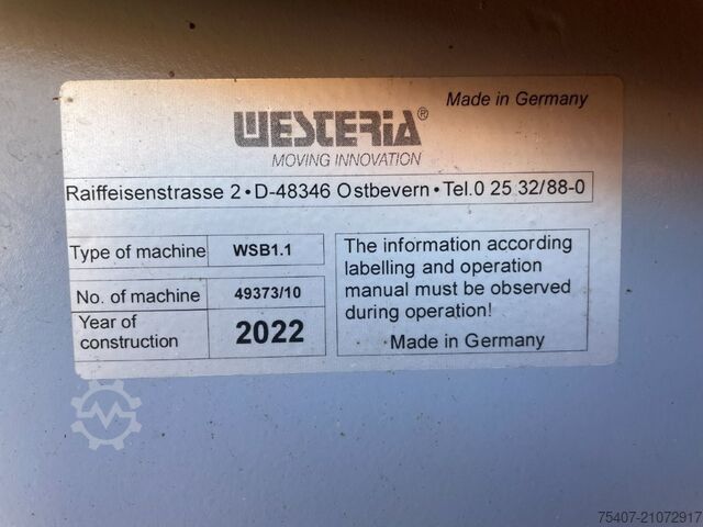 Sortieranlage WESTERIA Windsichter WSB 1. 1