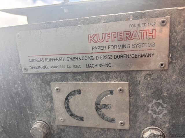 Screw press Kufferath CX400LL