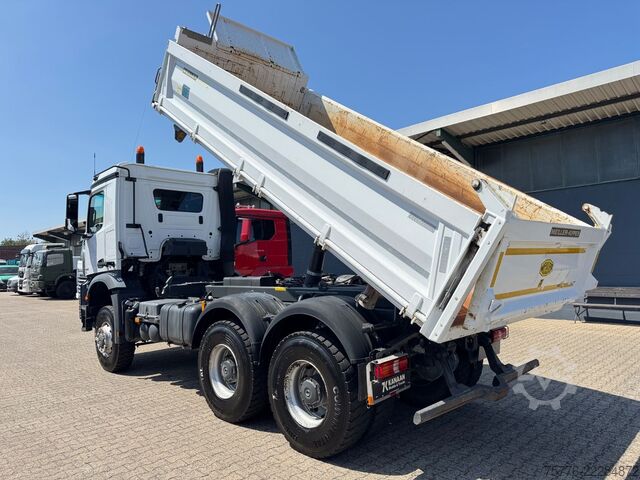 Three-sided tipper truck MERCEDES-BENZ 3343 Arocs 4 Allrad 6x6 MEILLER  Only 34.000 Km