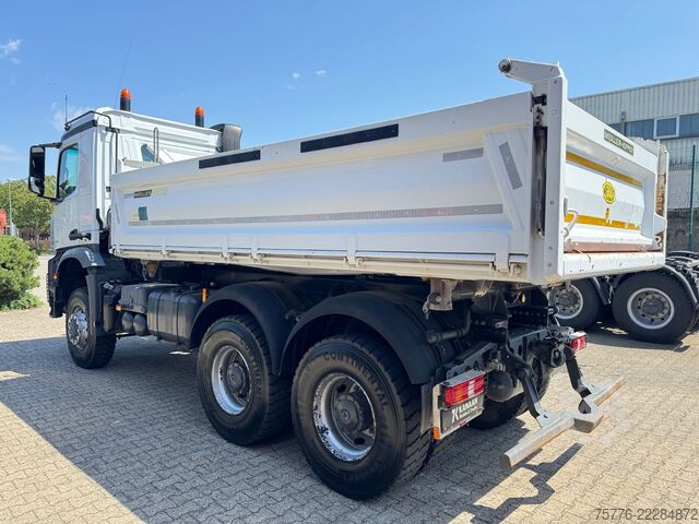 Three-sided tipper truck MERCEDES-BENZ 3343 Arocs 4 Allrad 6x6 MEILLER  Only 34.000 Km