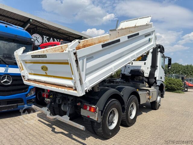 Three-sided tipper truck MERCEDES-BENZ 3343 Arocs 4 Allrad 6x6 MEILLER  Only 39.000 Km