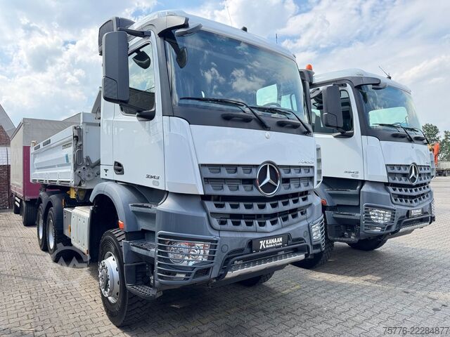 Three-sided tipper truck MERCEDES-BENZ 3343 Arocs 4 Allrad 6x6 MEILLER  Only 39.000 Km
