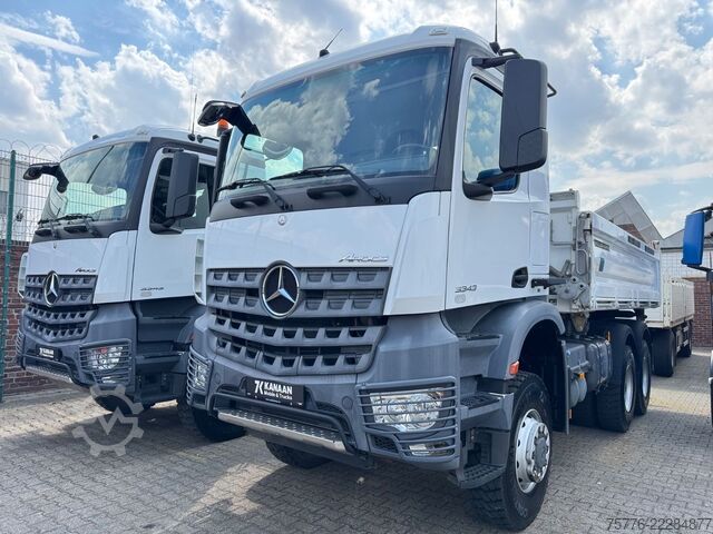 Three-sided tipper truck MERCEDES-BENZ 3343 Arocs 4 Allrad 6x6 MEILLER  Only 39.000 Km