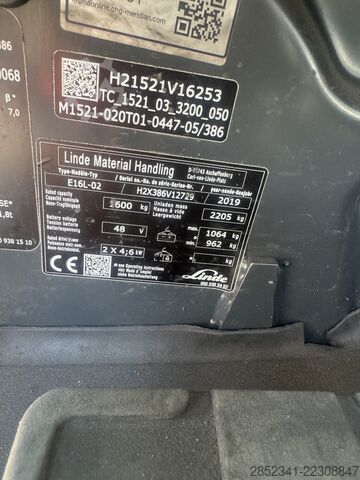 Gabelstapler Linde E 16 L mit sehr guter Ausstattung!