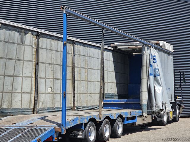 Low loader lintrailers HYDRAULIC RAMP / FORK LIFT - MACHINE TRANSPORT